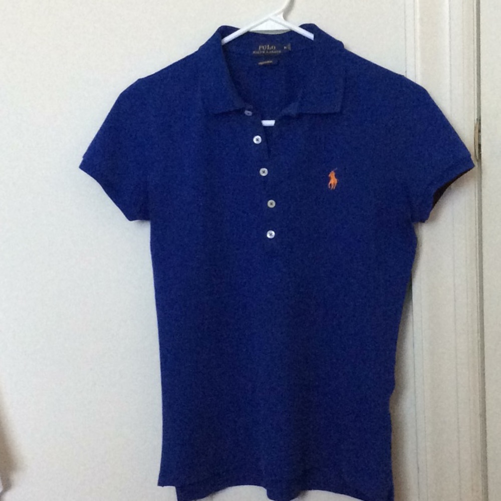 Ralph Lauren Stretch Mesh Polo - Royal Blue